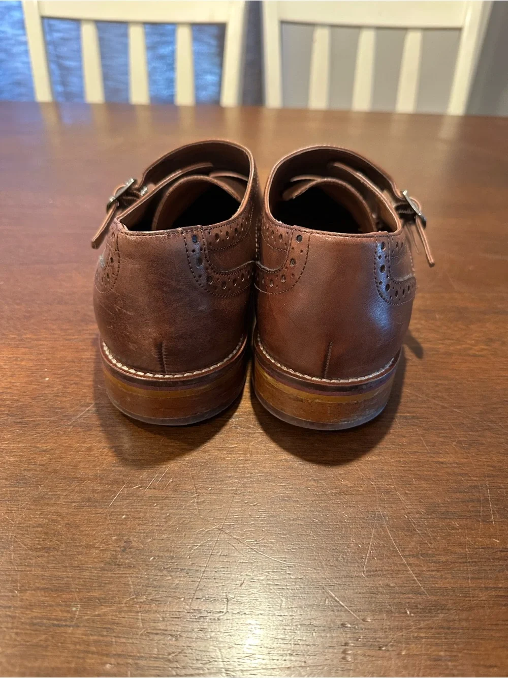 johnston and murphy mens shoes size 10 brown  A6:1336
